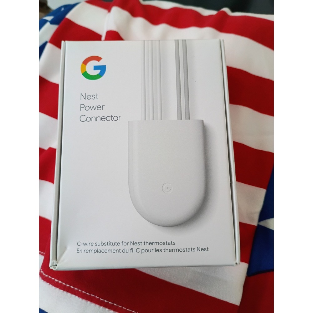 Google Nest Power Connector C-Wire Substitute White GVNZ4 GA02493-US Smart Home
